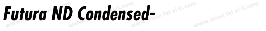 Futura ND Condensed字体转换